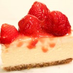 Strawberry Cheesecake with Walnut Crust