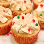 Vanilla Cupcakes with Vanilla Bean Frosting